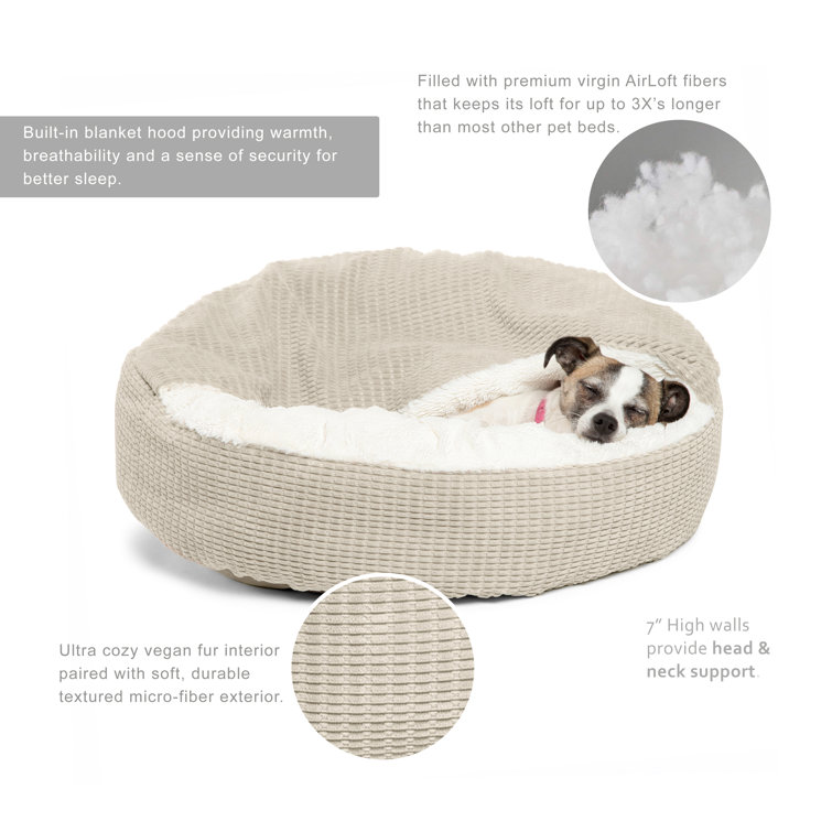 Dog bed with built in blanket hot sale